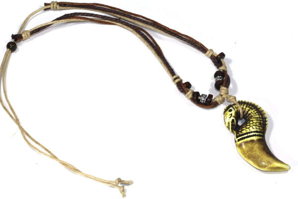 Tribal Serpent Head Boho Style Necklace