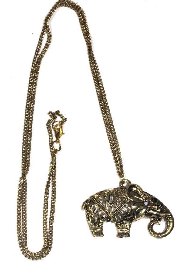 Festival Elephant Pendant Necklace
