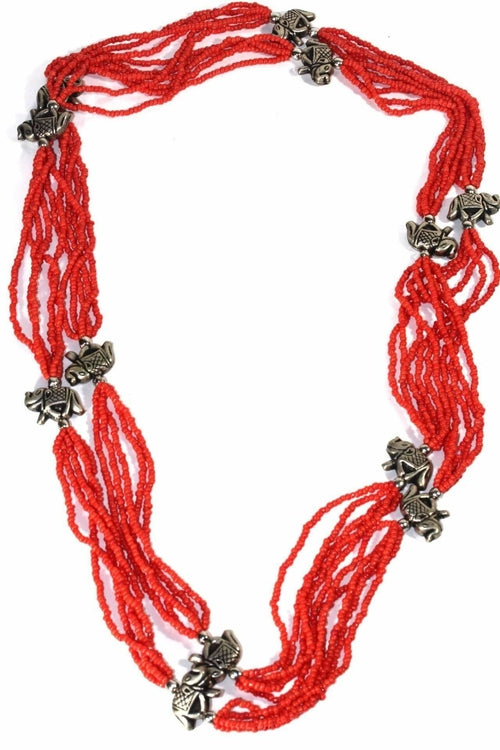 Boho Elephant Charms Necklace