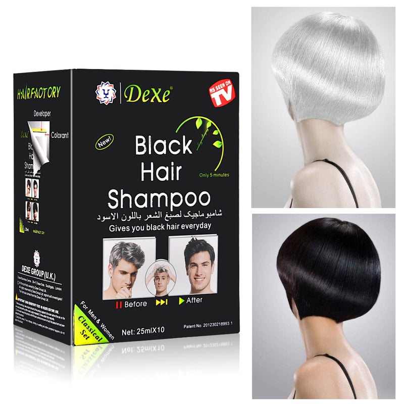 10pcs/lot Black Hair Repair Shampoo Makeup Brand