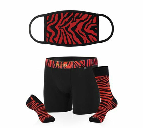 Zebra Mask & Underwear/Sock Bundle