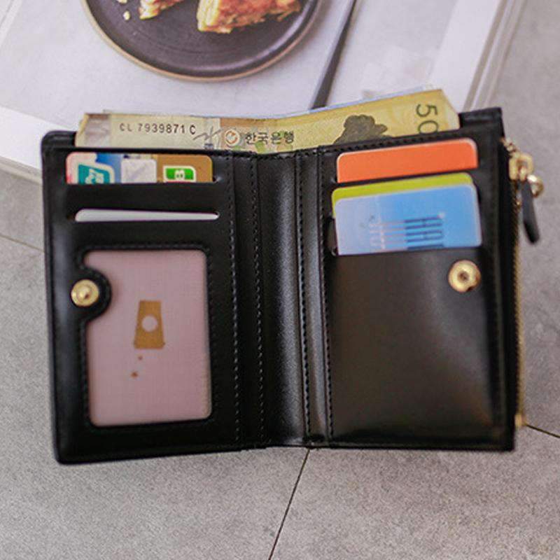 AMZER Bifold Tassel Women PU Leather Wallet Short Credit Card Holder