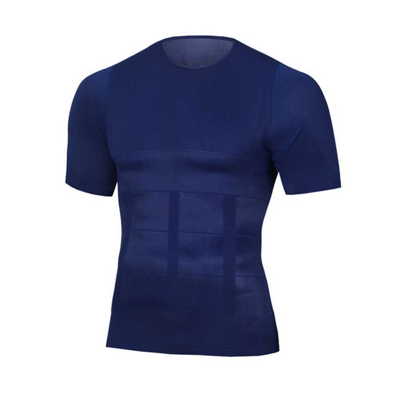 Men's Slimming Shaper Chest Tummy Shirt Corset Compression Body SP