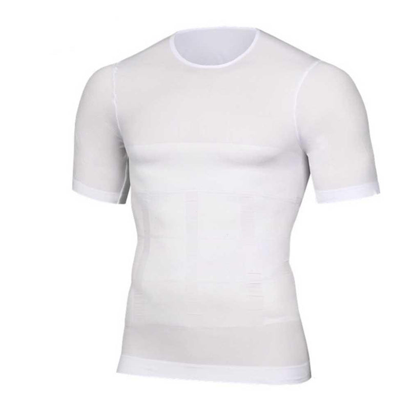 Men's Slimming Shaper Chest Tummy Shirt Corset Compression Body SP