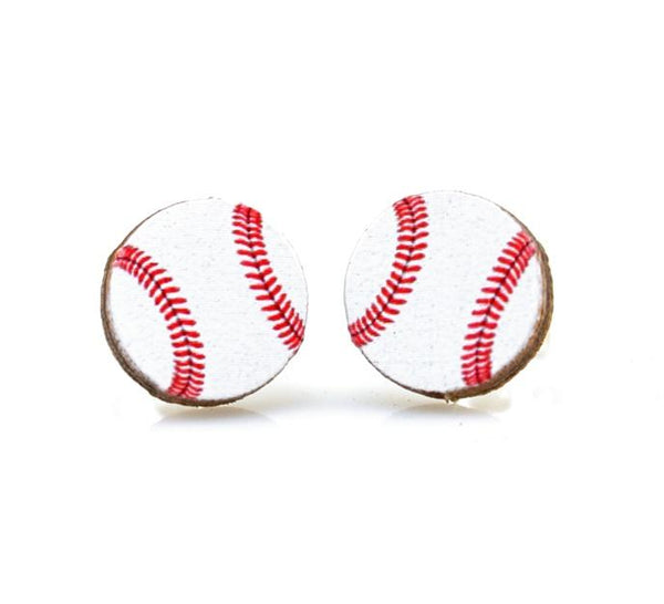 Baseball Stud Earrings #3068