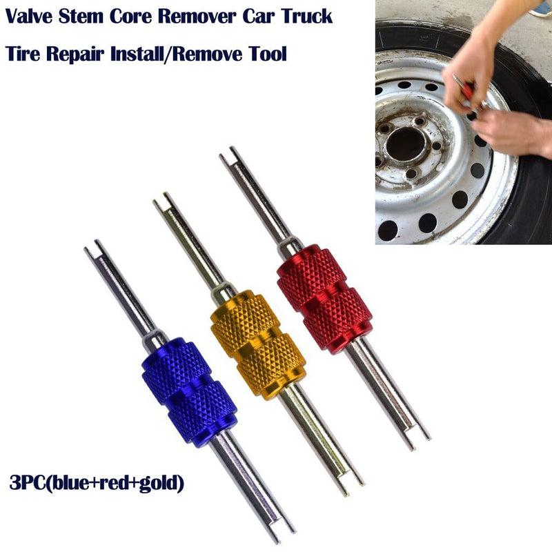 3PC Stem Core Remover Car Truck Tire Repair