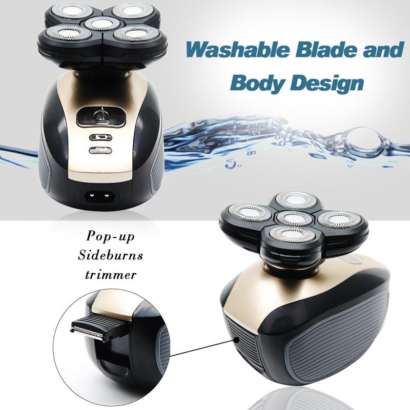 5 In 1 Men Rechargeable Electric Shaver Razor 5 Floating Head Beard SP