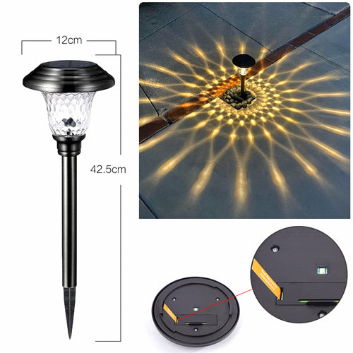 Stainless Steel Solar Projection Lamp Outdoor Lighting Decoration SP