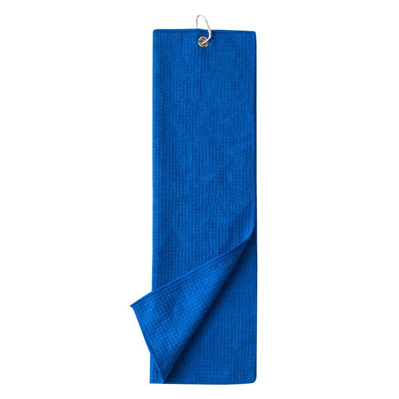 Tri-fold Golf Towel Microfiber Carabiner Clip Golf Club Cleaning towel