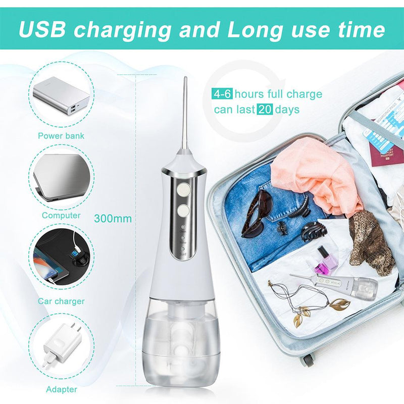 350ml Large Water Tank Dental Flushing Device USB Charging Irrigator