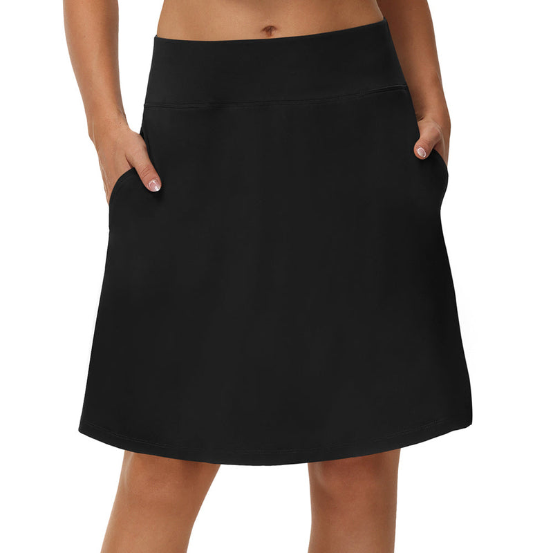Women's 20 Inch Soft and Breathable Tennis Skirt Sports Short Skirt