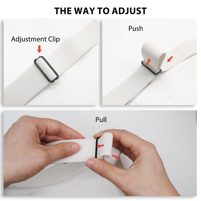Women Invisible Belt Women's Stretch Adjustable Belts with Flat Buckle