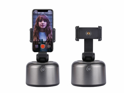 Smart Tracking Selfie Phone Holder with 360 Degree Rotation