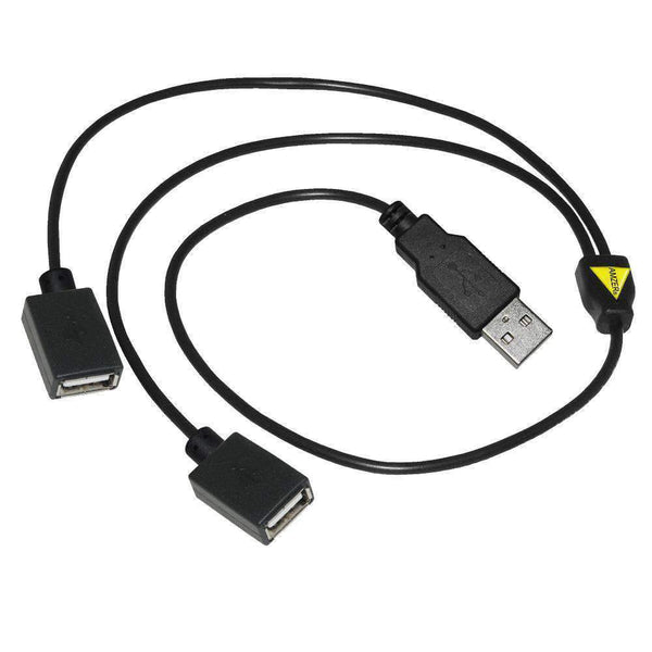 AMZER Handy USB to Dual USB Splitter Charge Cable - Pack of 2