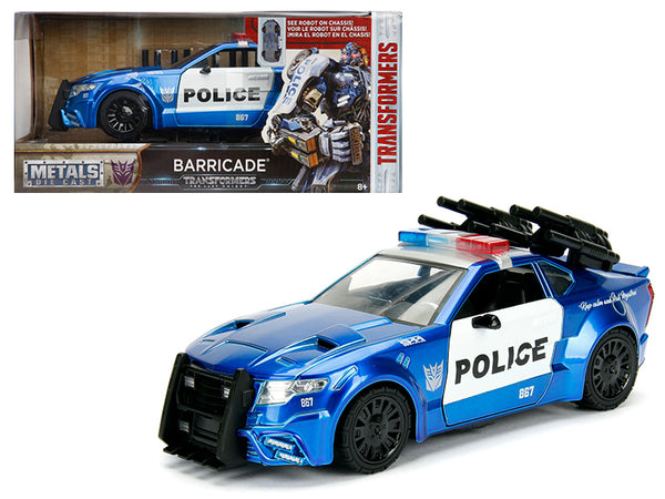 Barricade Custom Police Car From \Transformers\" Movie 1/24 Diecast