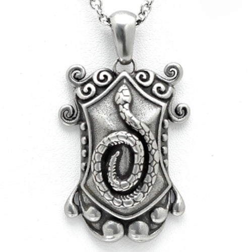 Poison - snake and shield necklace