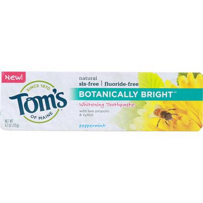 Tom's Of Maine Botanically Bright Peppermint Toothpaste (6x4.7 Oz)