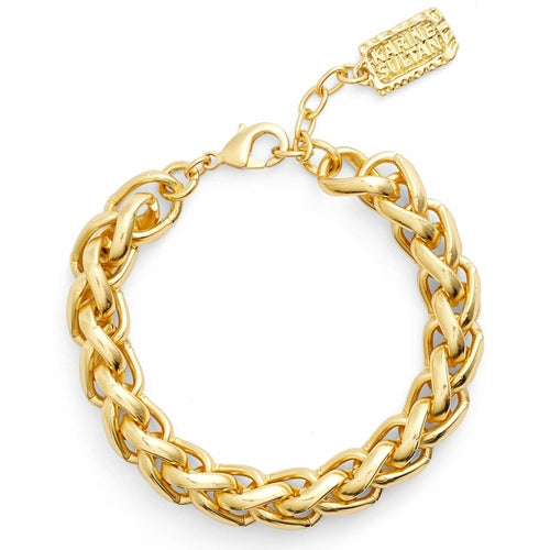 Braided link layering bracelet