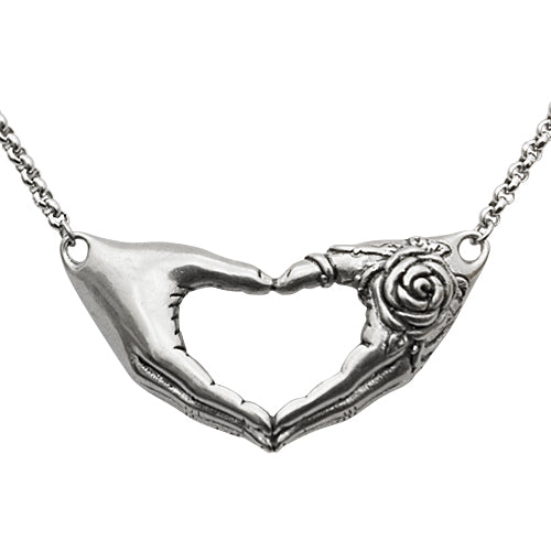 Friendship Necklace with a rose tattoo Necklace