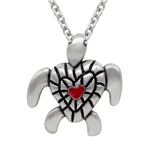Heart Shell Turtle Necklace