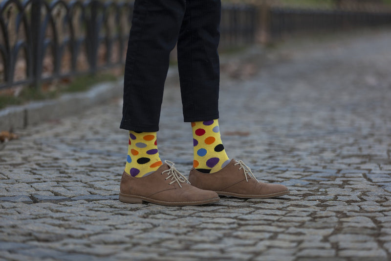 Men's Blonde Dot Socks