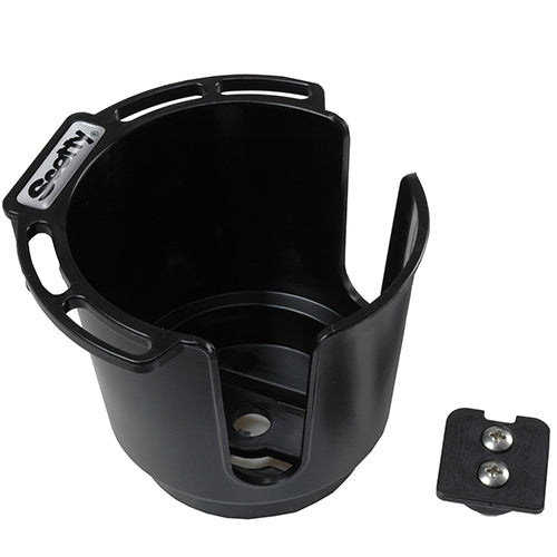 Cup Holder with Bulkhead & Gunnel Mount, Black