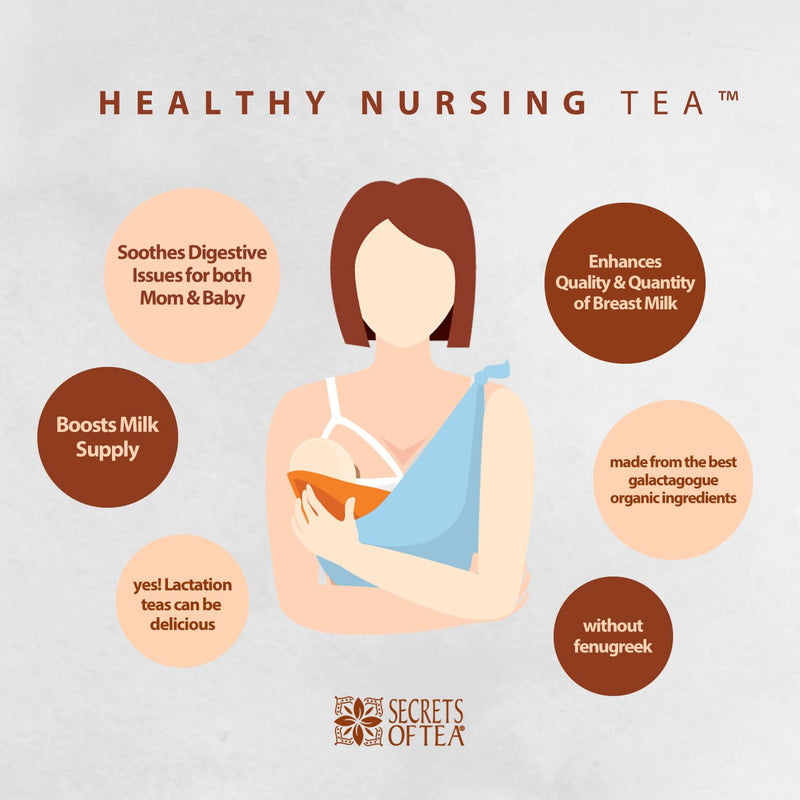 Healthy Nursing Lemongrass Lactation Tea-USDA Organic & Caffeine Free-