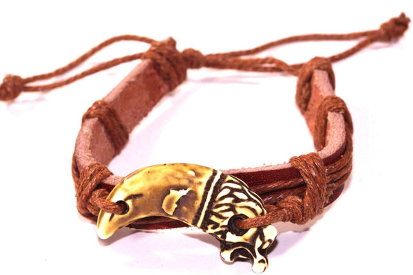 Dragon Tooth Leather Bracelet