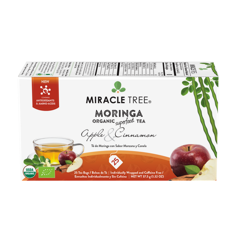 Miracle Tree Organic Moringa Tea Apple & Cinnamon
