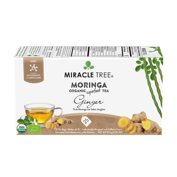Miracle Tree Organic Moringa Tea Ginger