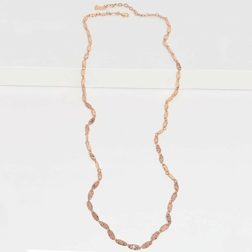 Textured link long chain