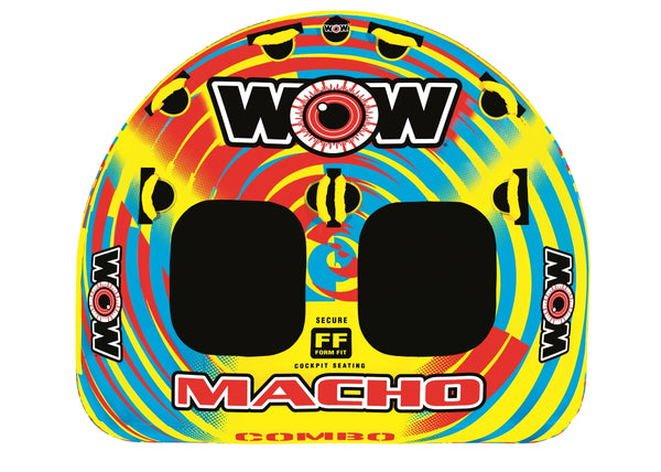 Wow Sports 16-1010 Macho Combo 2 Water Tube Person Towable