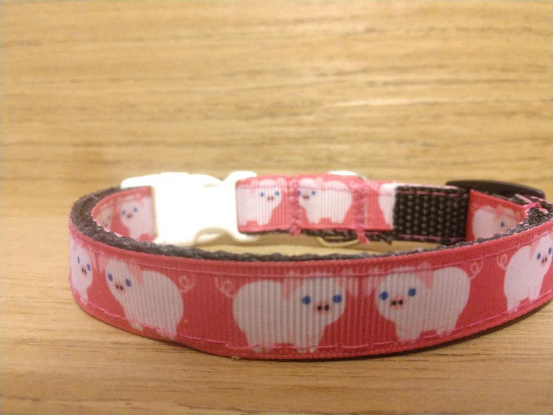 Collar/ Small/ Pink Pigs Small