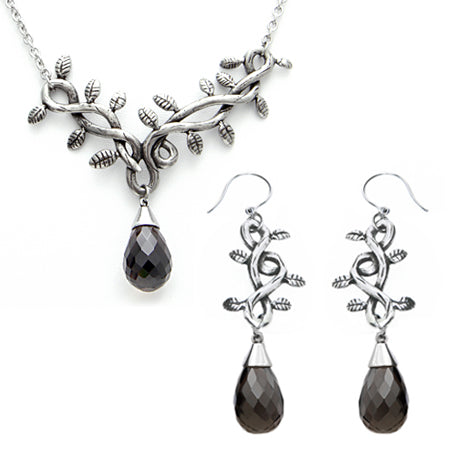 Grape Vine Necklace & Earrings Set
