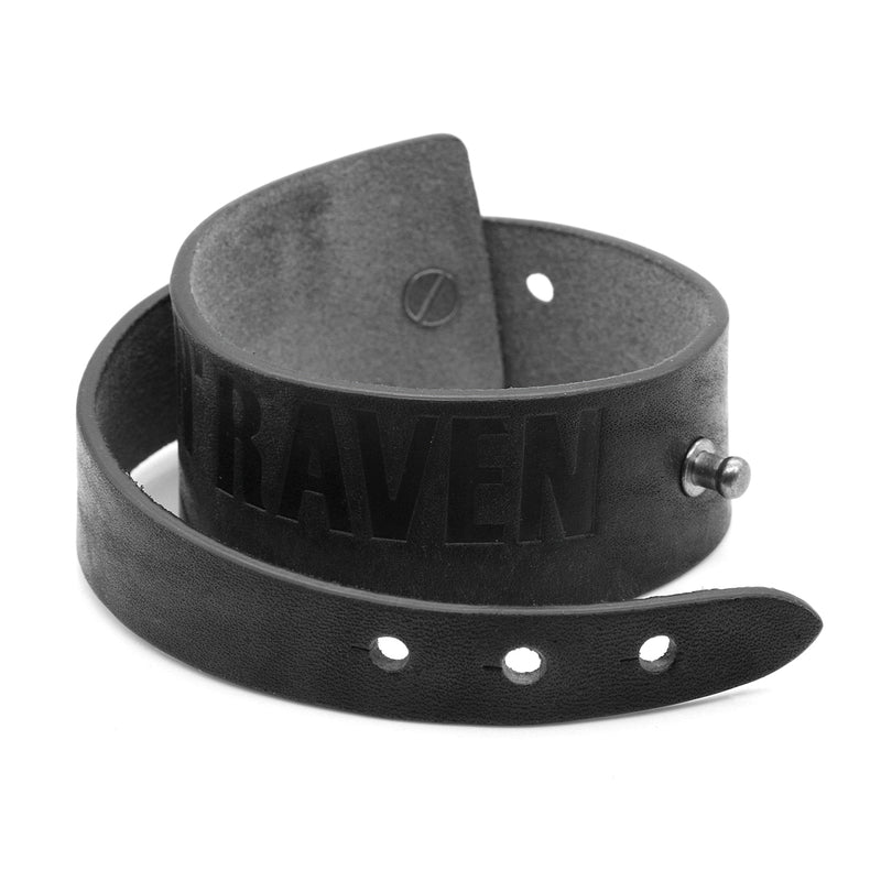 True N‚Äô Raven Black Leather Bracelet