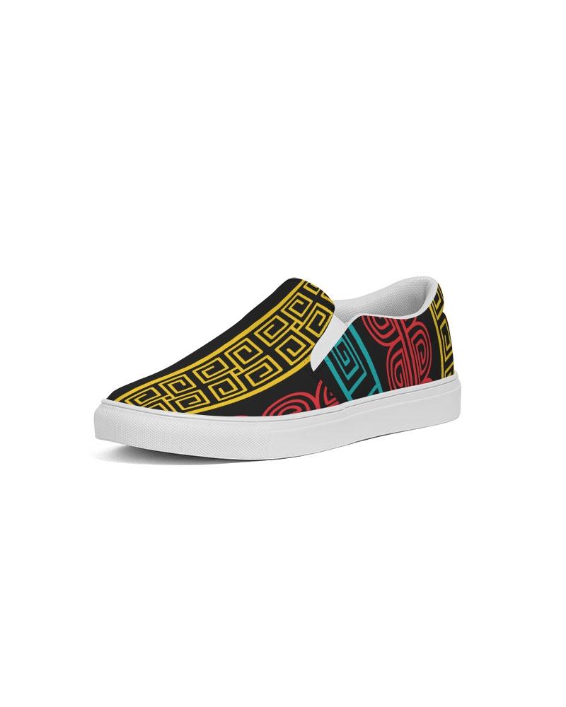 Mens Sneakers, Multicolor Low Top Canvas Slip-On Sports Shoes - E6B375