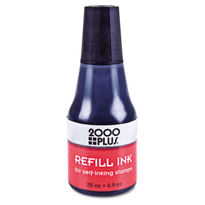 Consolidated Stamp 032962 2000 PLUS Self-Inking Refill Ink, Black&