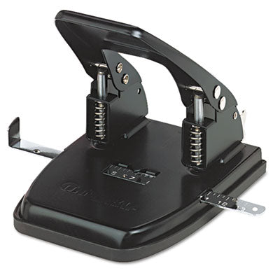Universal 74222 30-Sheet Two-Hole Punch, .28 in. Holes, Black