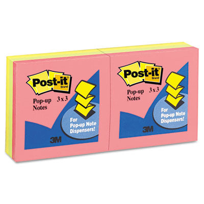 Sticky note Pop-up Notes R-330-AN Pop-Up Note Refill- 3 x 3- Five Neon