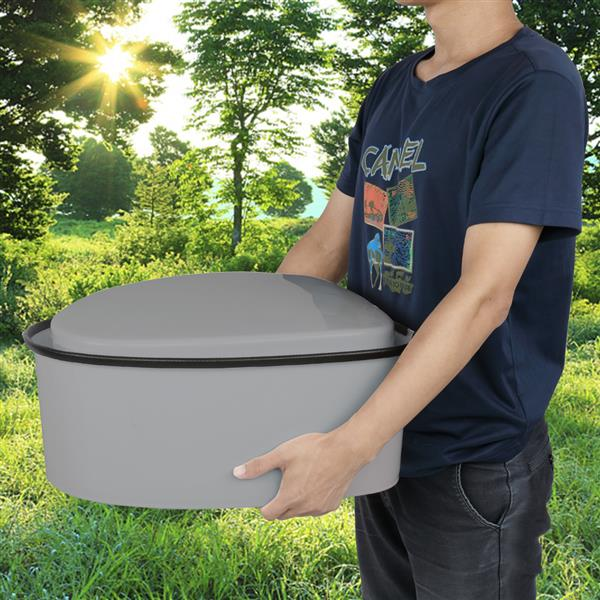 Outdoor Portable Toilet with Non-slip Mat
