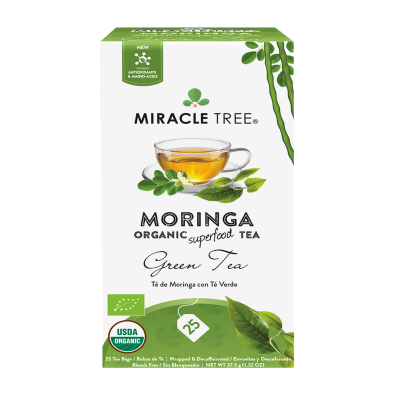 Miracle Tree Organic Moringa Tea Green Tea