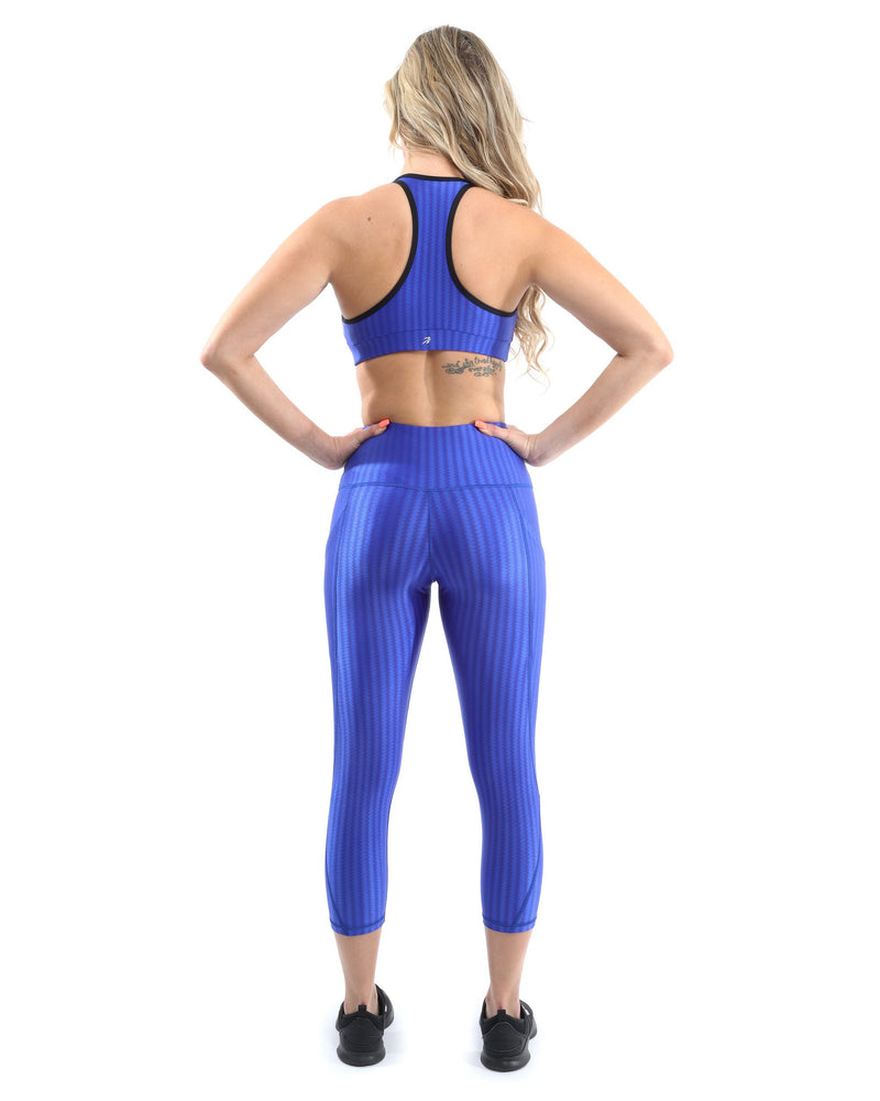 SALE! 50% OFF! Firenze Activewear Sports Bra - Blue [MADE IN ITALY]