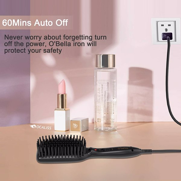 Hair Straightener Brush Hair Styler Electric Hot Comb