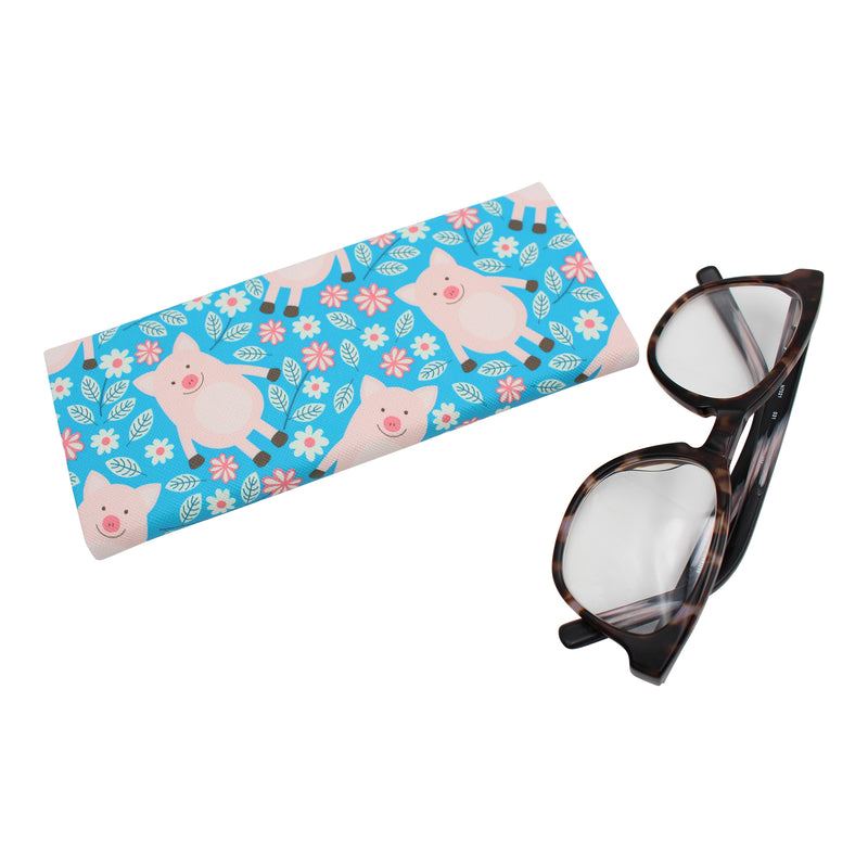 REAL SIC Animal PU Leather Glasses Case - Pigs