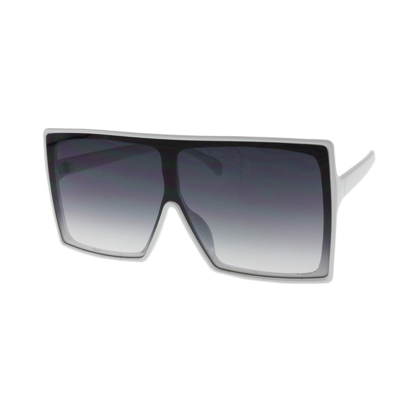 MQ Alva Sunglasses in White / Smoke