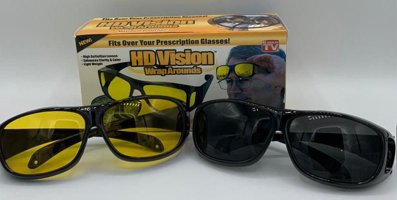 HD Night & Day Vision Wraparound Sunglasses