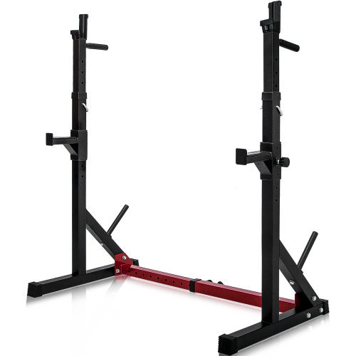 Adjustable Barbell Rack Multi-Function Dipping Station Squat Stand