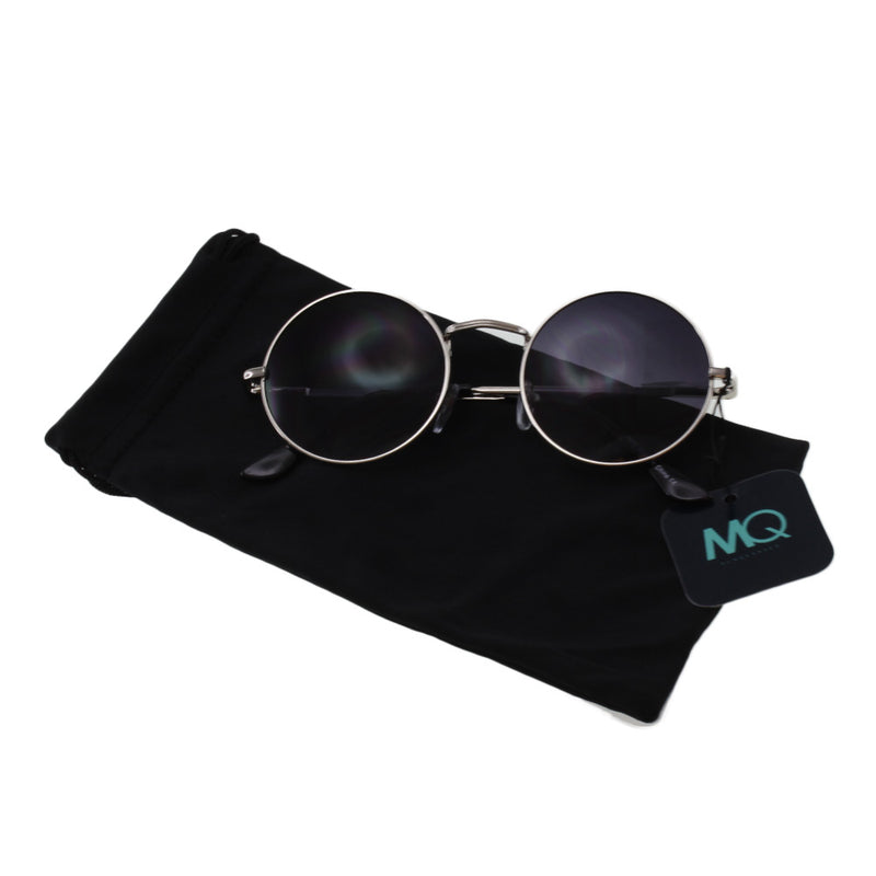 MQ Presley Sunglasses in Silver / Smoke