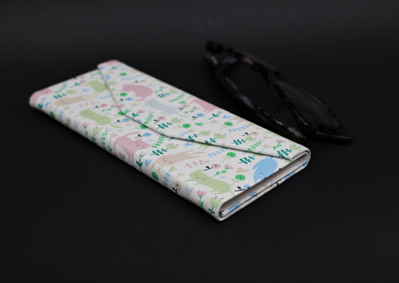 REAL SIC Animal PU Leather Glasses Case - Cats