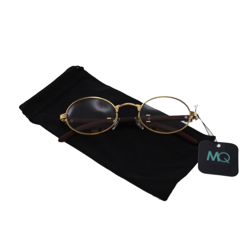 MQ Huncho Sunglasses in Gold / Clear